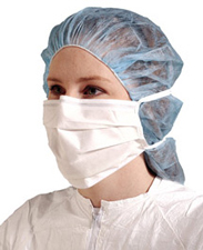 Face Mask, Sierra, Blue, 3-Ply, EarloopDupont
